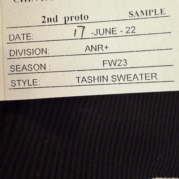 Alp N Rock Tashin Asymmetric Black Sweater Ribbed Small - Picture 5 of 7